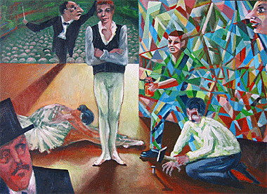 Igor Smirnov, geb. 1975, olieverf op paneel, afmeting 80x110cm paneelmaat, nr. 63