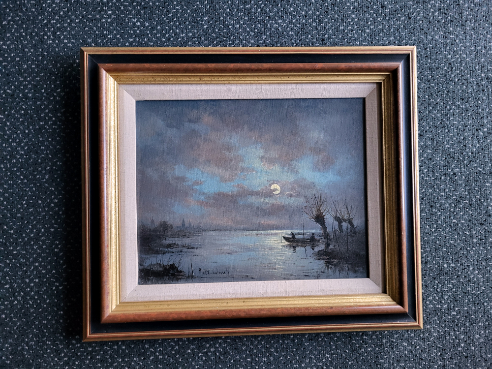 Albert Wessels, olieverf op linnen, afmeting 24x30cm doekmaat, afmeting incl. lijst 38x44cm, 150,- euro, nr. 4